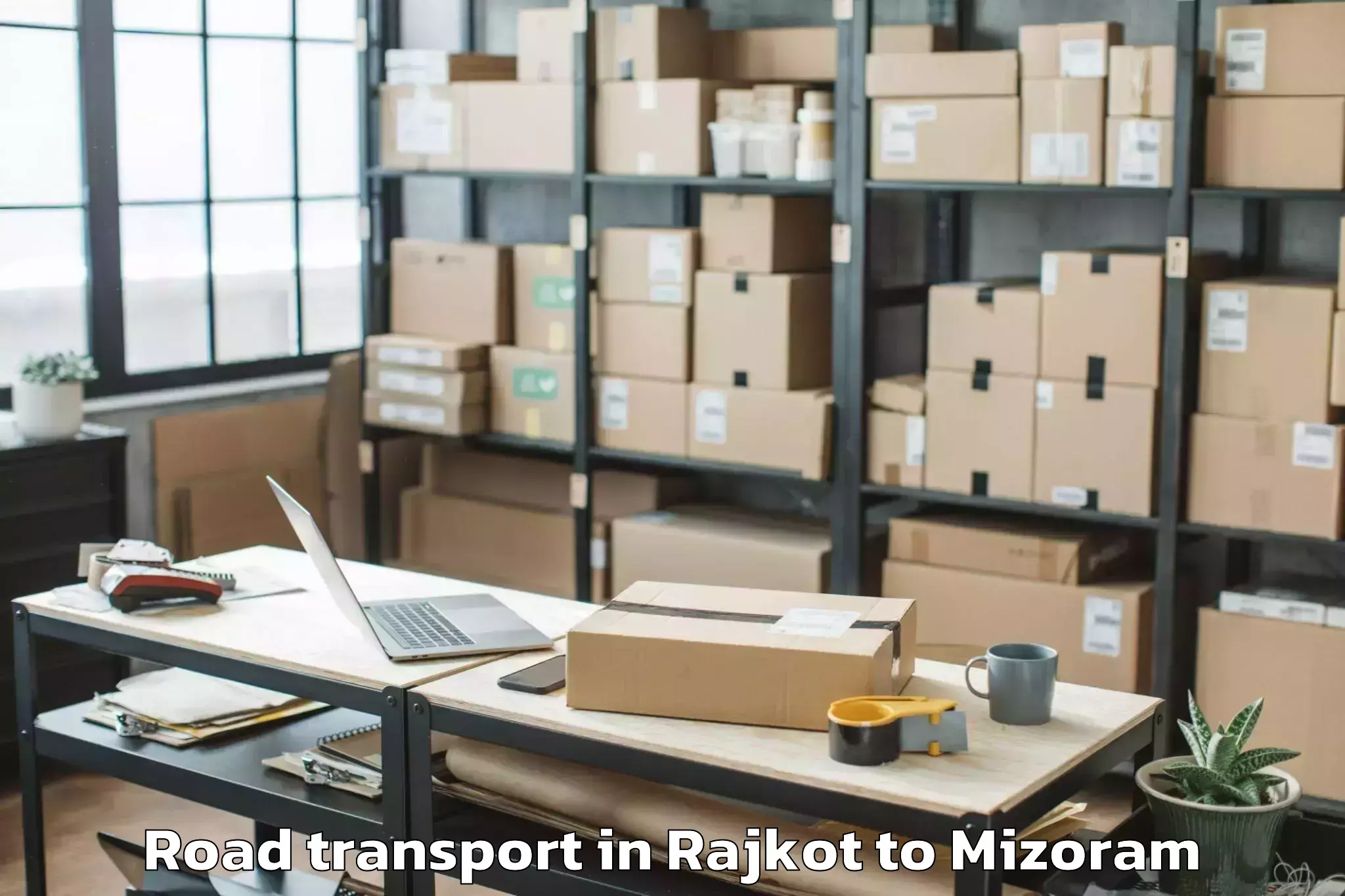 Book Your Rajkot to Icfai University Mizoram Aizaw Road Transport Today